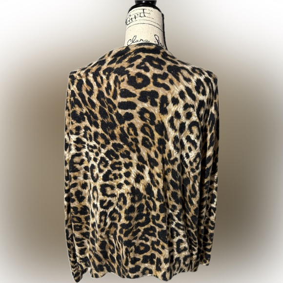 Leopard Print Women's Sweater - Picture 2 of 2